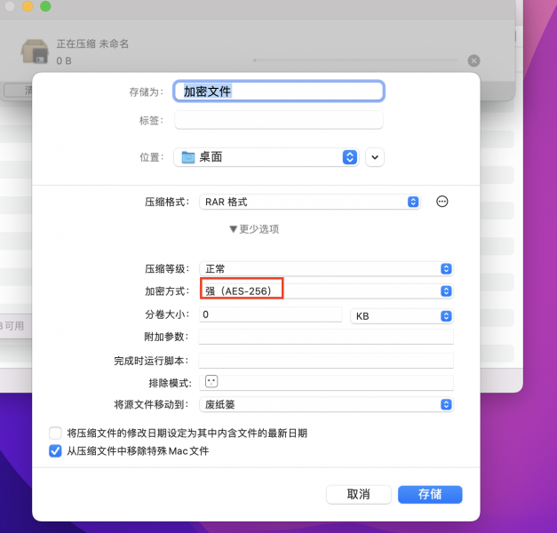 在对话框中输入并重复密码，或者点击钥匙形状的图标选择软件自动生成的密码，点击确定。